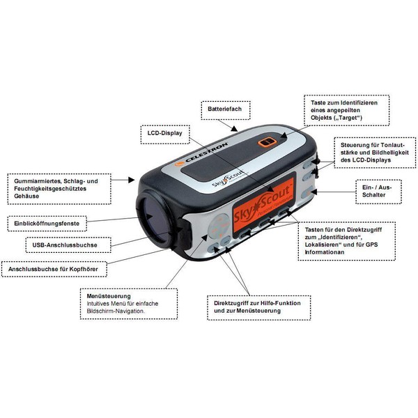 Celestron Thuis-planetarium SkyScout Handplanetarium (GERMAN VERSION)