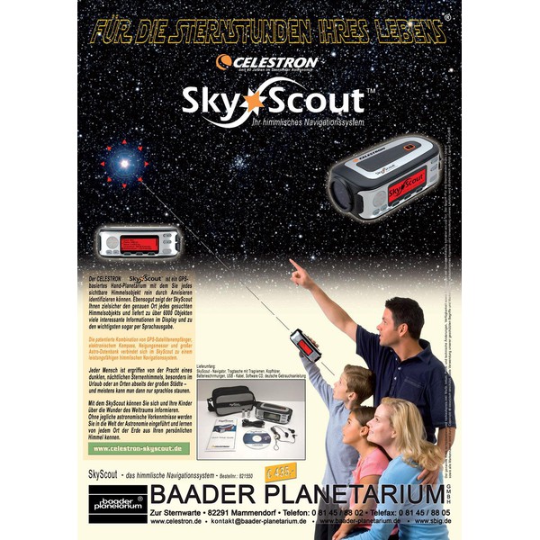 Celestron Thuis-planetarium SkyScout Handplanetarium (GERMAN VERSION)