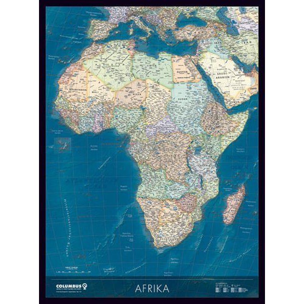 Columbus Continentkaart Afrika KK2021AF (Duits)