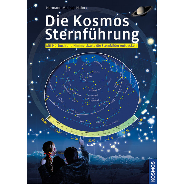Kosmos Verlag Die Kosmos Sternführung, sterrenkaart met audio-CD (Duits)
