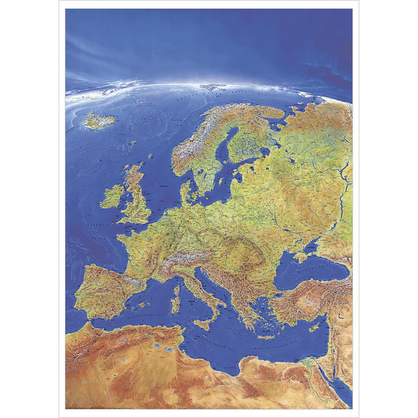 Stiefel continentkaart Europa panorama (Engels)