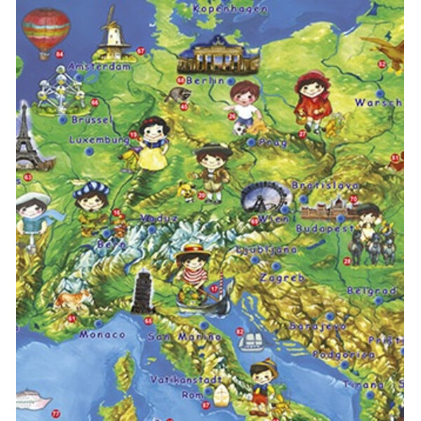 Stiefel Kinderkaart Europa (Duits)