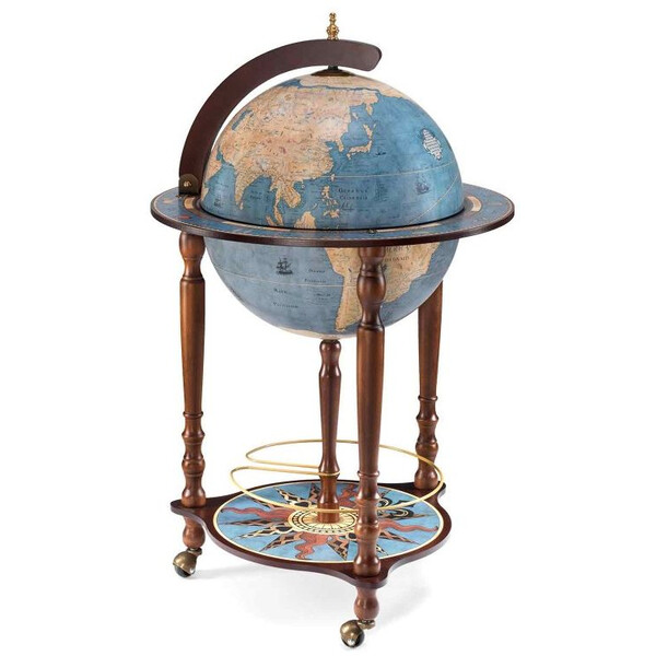 Zoffoli Staande globe Da Vinci Blu Dust 40cm