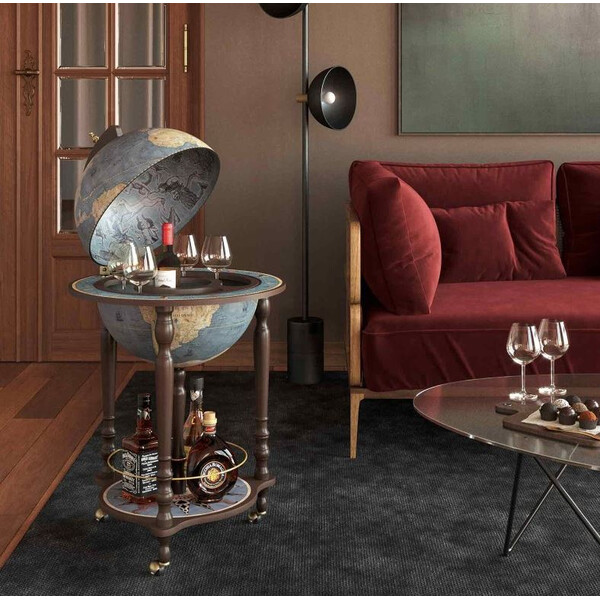 Zoffoli living Staande globe Da Vinci Blu Dust 40cm