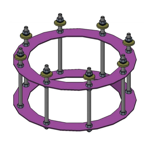 euro EMC Verankeringsset 2 voor observatoriumzuil P300 100cm