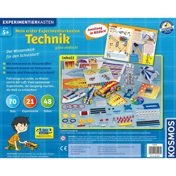 Kosmos Verlag Kosmos uitgeverij, Mijn Eerste Experimenteerdoos - Techniek Heel Eenvoudig! (Duits)