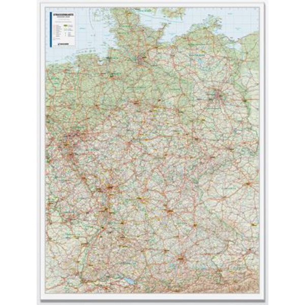 Bacher Verlag Kaart road map Germany 1:500.000 laminated