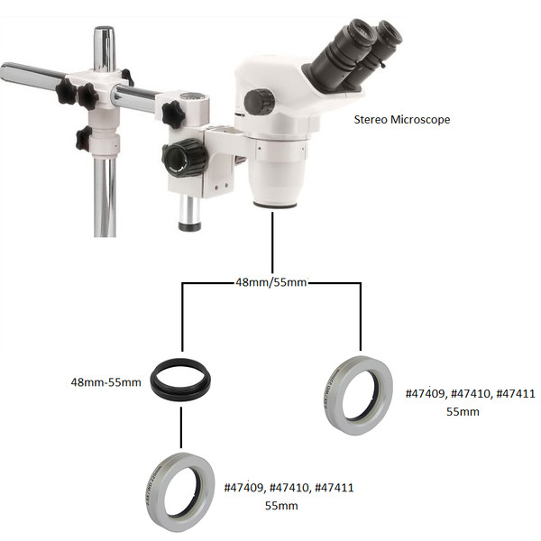 Omegon microscoop voorzetobjectief, 2x