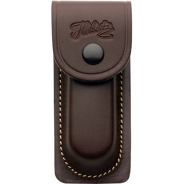 Herbertz Zakmes leren etui 2653090, bruin, voor 9cm