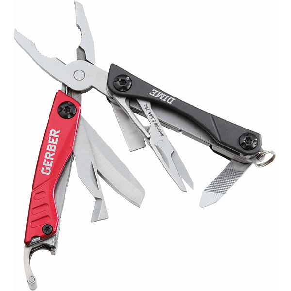 Gerber Mini multitool DIME, grijs-rood