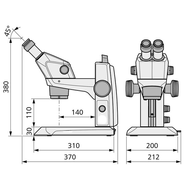 ZEISS Stereo zoom microscoop Stemi 305, MAT, bino, ESD, Greenough, w.d.110mm, 10x,23, 0.8x-4.0x