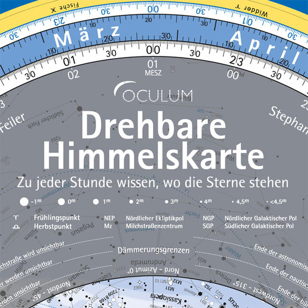 Oculum Verlag Draaibare sterrenkaart (Duits)