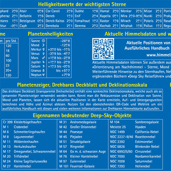 Oculum Verlag Draaibare sterrenkaart (Duits)