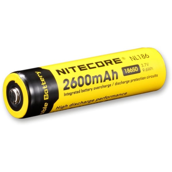 Nitecore Li-ION accu 18650, 2600mAh