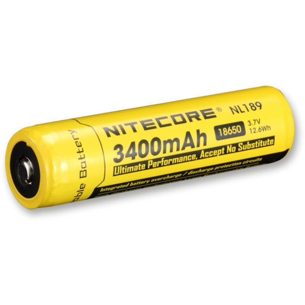 Nitecore Li-ION accu 18650, 3400mAh