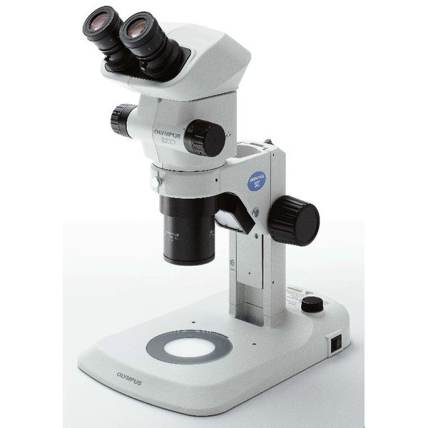 Evident Olympus SZX7 microscoop, trinoculair, 0,8x-5,6x, met opvallend en doorvallend licht