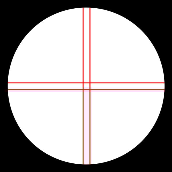 Omegon Kruisdraad oculairs Kellner dradenkruisoculair, 12mm, verlicht