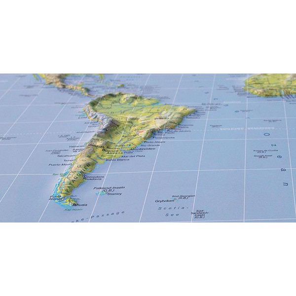 Kober-Kümmerly+Frey 3D magnetische wereldkaart, schaal 1:73 000 000