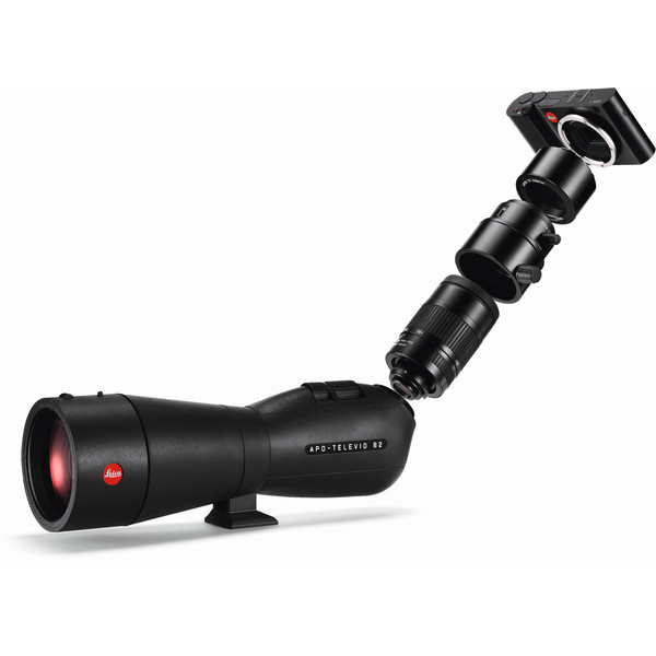 Leica Spotting scope Digiscoping-Kit: APO-Televid 82 + 25-50x WW + T-Body black + Digiscoping-Adapter