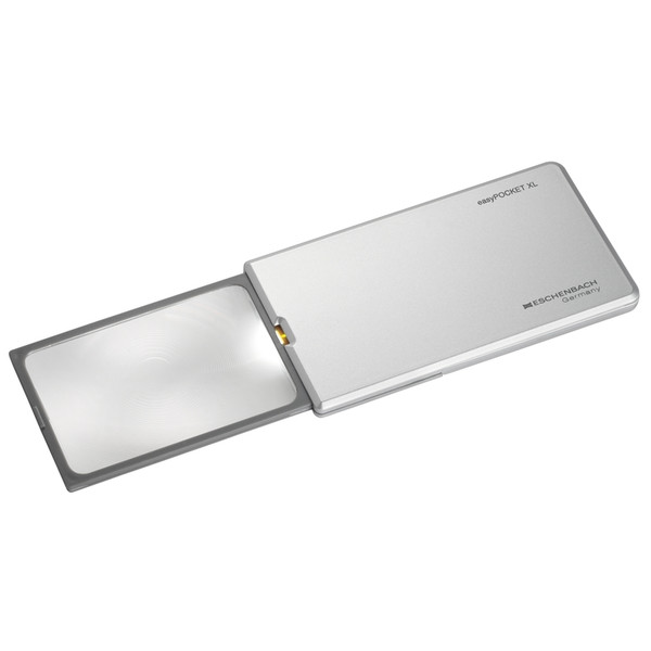 Eschenbach Vergrootglazen easyPocket XL 75x50mm, 2,5x, zilver