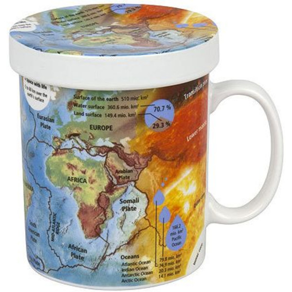 Könitz Beker Mugs of Knowledge for Tea Drinkers Geography