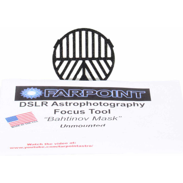 Farpoint Bahtinov Snap-in focusmasker, voor DSLR met 67mm filterdiameter