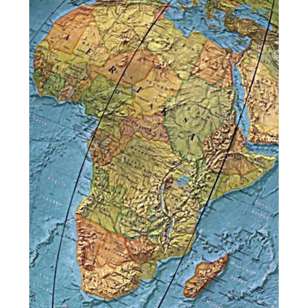 Columbus Staande globe Roestvrij staal Duorama 40cm