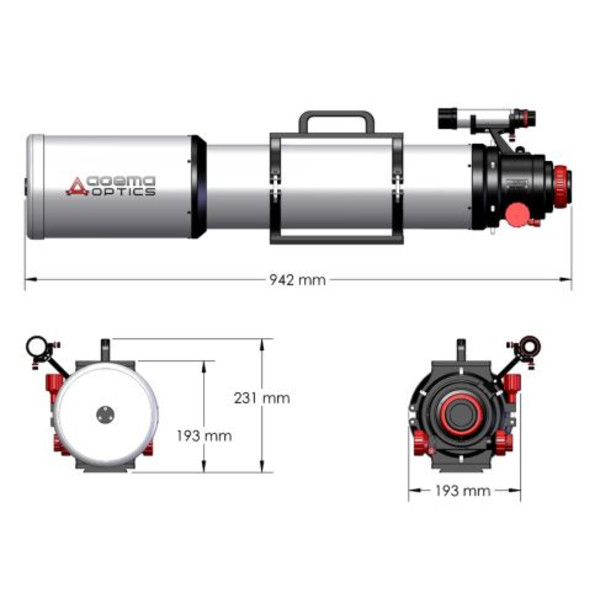 Agema Optics Apochromatische refractor AP 130/1040 SD 130 F8 OTA