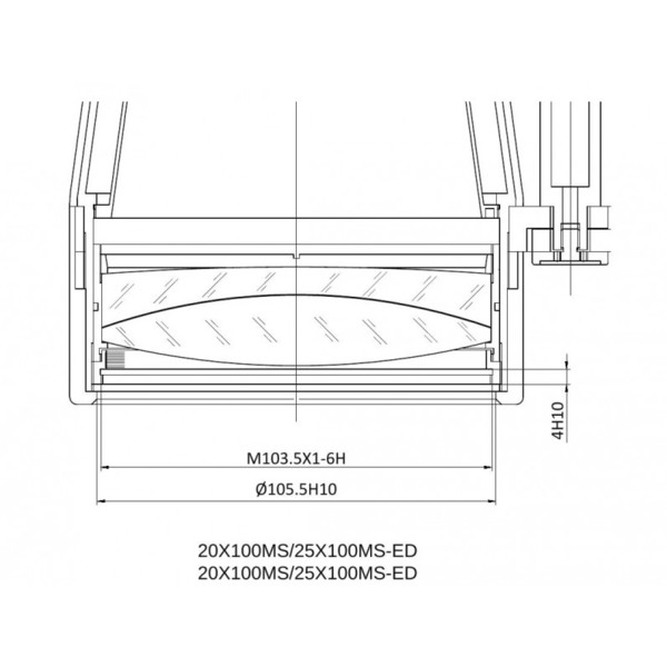 APM Verrekijkers MS 25x100