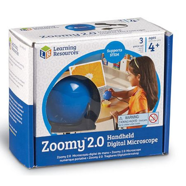 Learning Resources Zoomy 2.0 digitale handmicroscoop (blauw)