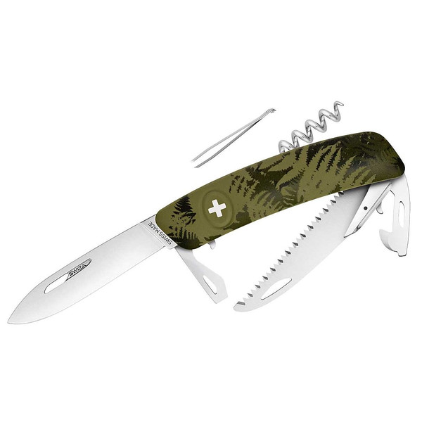 SWIZA Messen Zwitsers zakmes C05, SILVA Camo Farn kaki