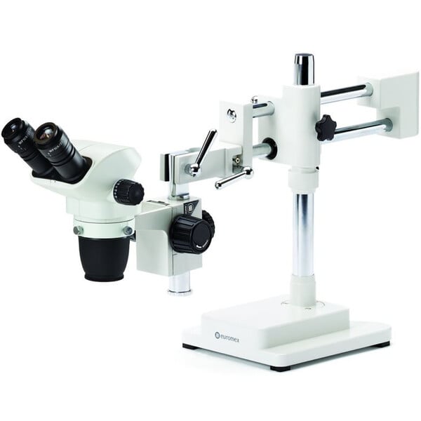 Euromex NZ.1702-B, NexiusZoom EVO, 6,5x tot 55x, dubbelarmig statief, w.o. verlichting, bino