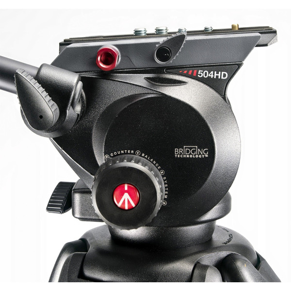 Manfrotto Carbon statief 504HD, 535K, met 2-weg-kop en nivelleerbasis