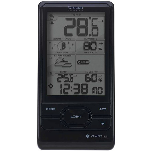 Oregon Scientific BAR 208HG weerstation, zwart