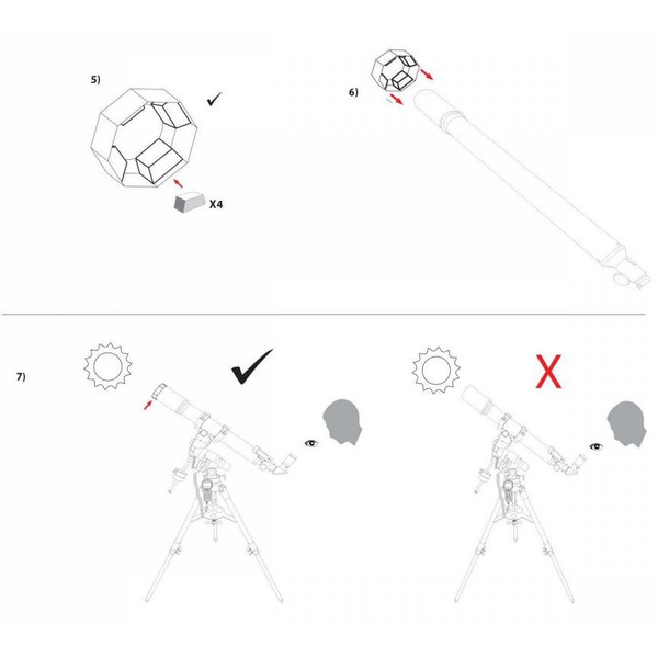 Explore Scientific Zonnefilters Sun Catcher zonnefilter voor 80-102mm telescopen