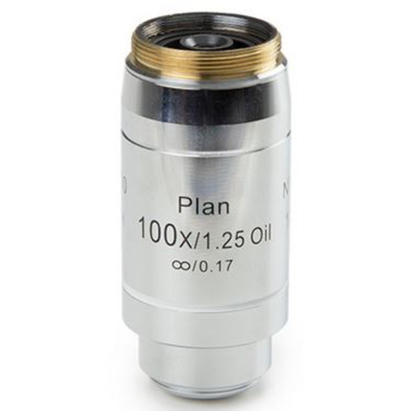 Euromex Objectief 100x/1,25, plan, EIS, infinity, olie, veer, waterdicht, 0,2mm, 60mm, DX.7200 (Delphi-X)