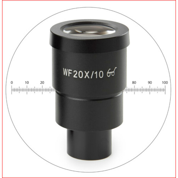 Euromex Oculair meten HWF 20x/10 mm Okular mit Mikrometer, SB.6020-M (StereoBlue)