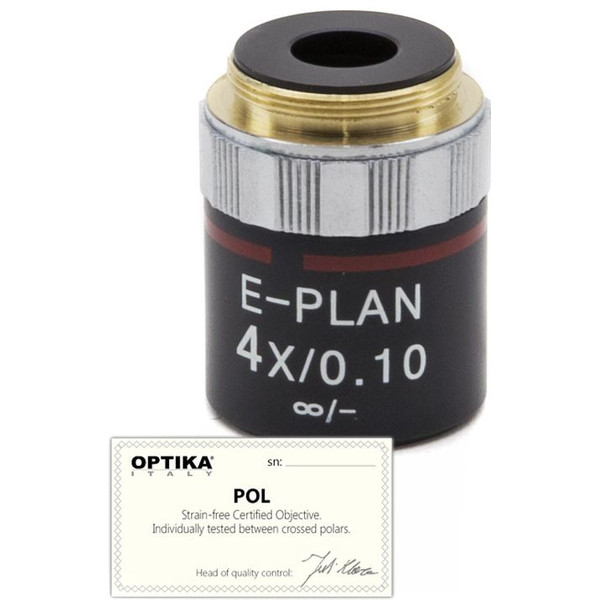 Optika Objectief 4x/0.10, infinity, N-plan, POL, M-144P  (B-383POL)