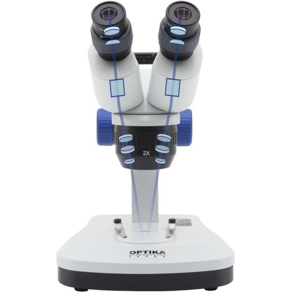 Optika Stereo microscoop SFX-33, bino, 20x, 40x, kolomzuil