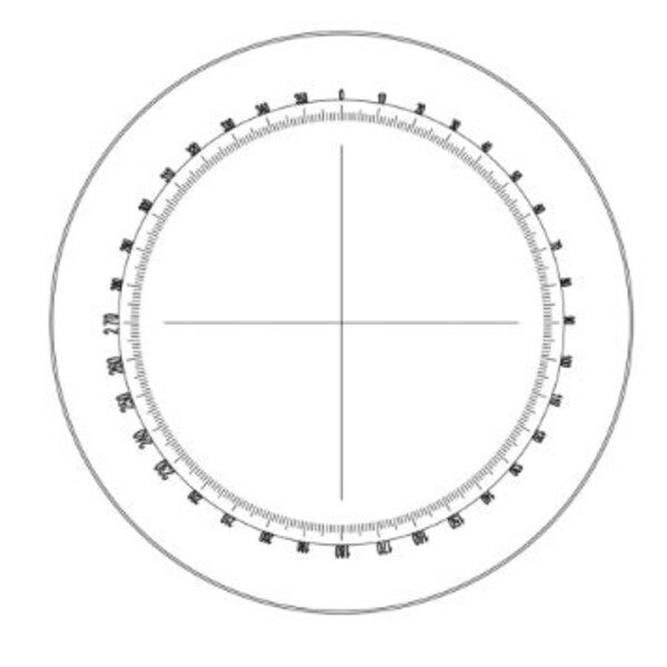 Motic Dradenkruis Dradenkruis 360°/1°, dradenkruis, Ø23mm (SMZ-140)