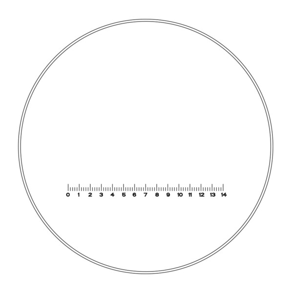 Motic Streepplaat, 70/14mm, Ø: 23mm (SMZ-140)