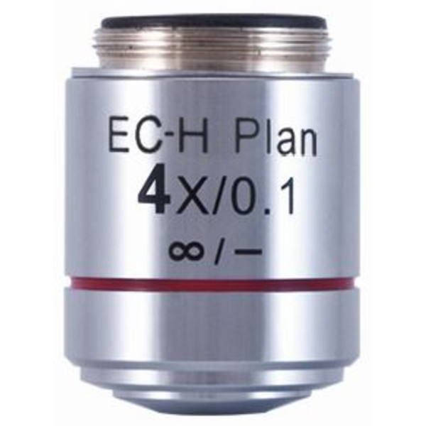 Motic Objectief EC-H PL, CCIS, plan, achro, 4x/0.1,  w.d. 15.9mm (BA-410 Elite)