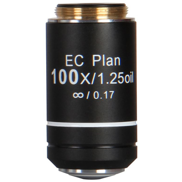 Motic Objectief EC PL, CCIS, plan, achro, 100x/1.2, S, Oil w.d. 0.15mm