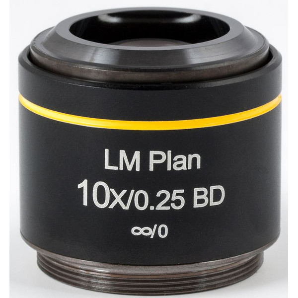 Motic Objectief LM BD PL, CCIS, LM, plan, achro, BD 10x/0.25, w.d.16.3mm (AE2000 MET)