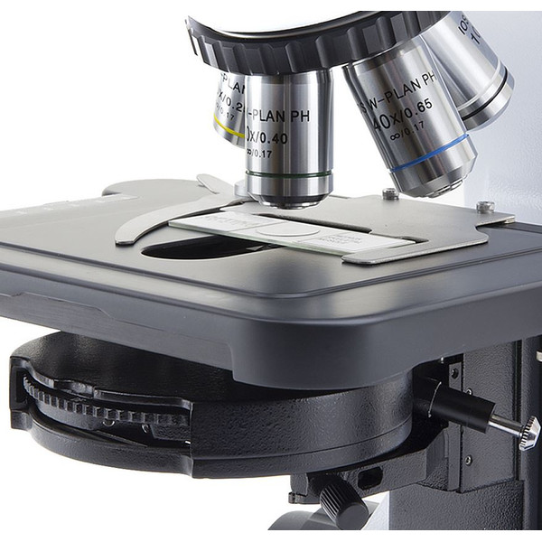 Optika Microscoop B-510ASB, asbestosis, trino, 40x phase, 40x-1000x, W-PLAN IOS, W&B 12.5x, EU
