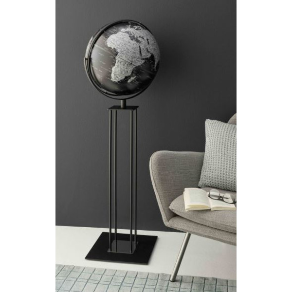 emform Staande globe Worldtrophy Matt Black 42,5cm