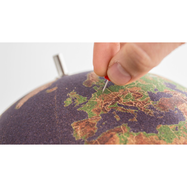 suck UK Coloured Cork globe 15cm for pinning