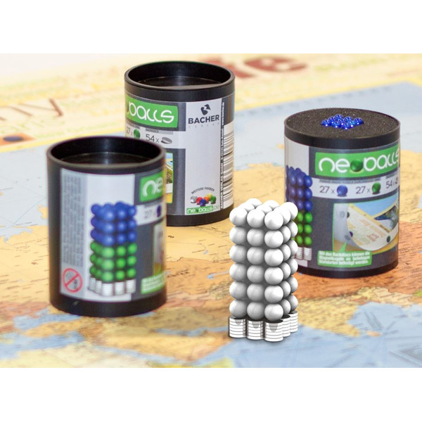 Bacher Verlag Neoballs magnetische ballenset 54 stuks wit