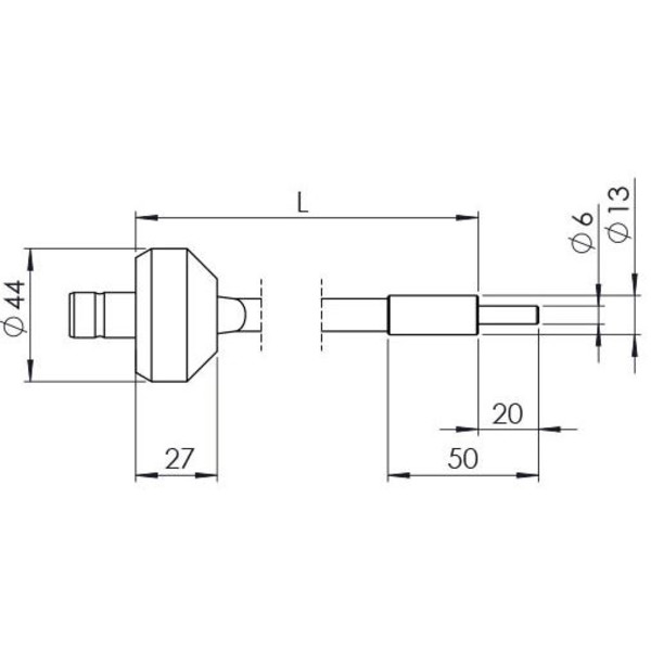 StarLight Opto-Electronics GLS1-600-4.5, 1-armig, armlengte 600 mm, actieve diameter 4,5 mm