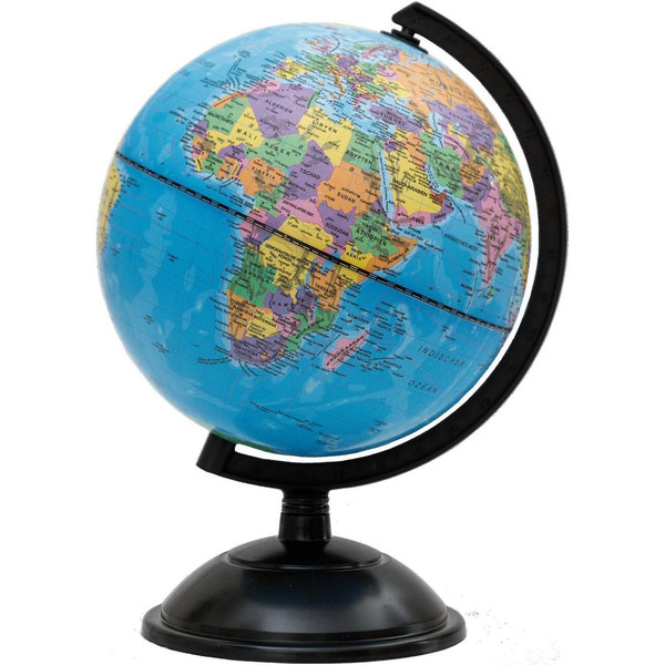 Idena Politieke schoolglobe 18cm